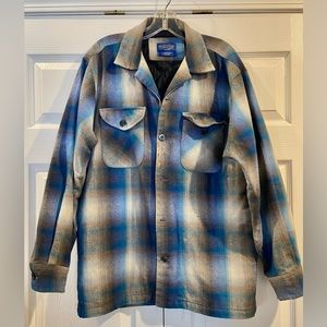 Vintage Pendleton Full Lined Flannel Thick Shacket Size Small Mens Wool- READ